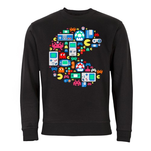 MĘSKA BLUZA DLA GRACZA GAMINGOWA VIDEO GAMES PACMAN KULTOWA GRA