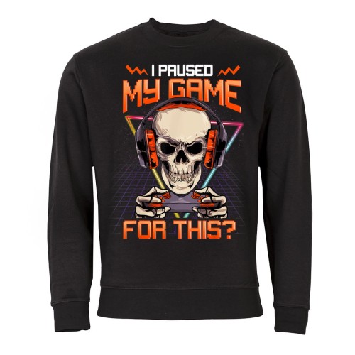 MĘSKA BLUZA DLA GRACZA GAMINGOWA CZACHA I PAUSED MY GAME FOR THIS? 1