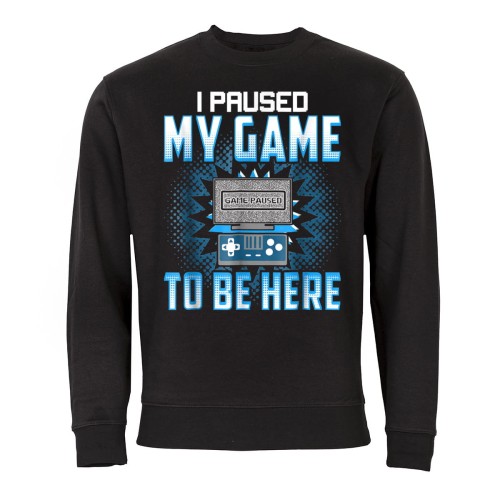 MĘSKA BLUZA DLA GRACZA GAMINGOWA OLDSCHOOL I PAUSED MY GAME 1