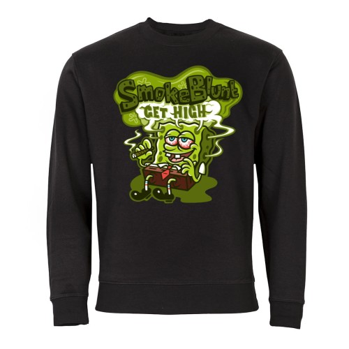 MĘSKA BLUZA MARIHUANA SPONGEBOB SMOKE BLUNT GET HIGH 1