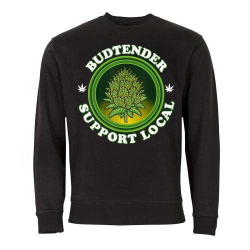 MĘSKA BLUZA MARIHUANA ROŚLINA CANNABIS BUDTENDER SUPPORT LOCAL 1
