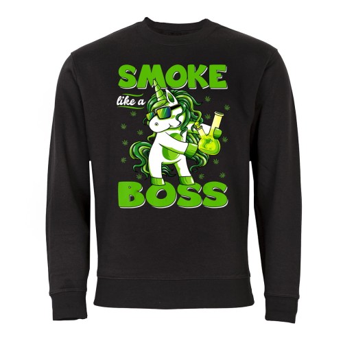 MĘSKA BLUZA MARIHUANA WEED SMOKE LIKE A BOSS JEDNOROŻEC UNICORN 1