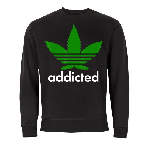MĘSKA BLUZA MARIHUANA WEED CANNABIS 420 ADDICTED 1