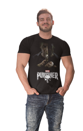 MĘSKA KOSZULKA FILMOWA PUNISHER MARVEL DLA FANA 3