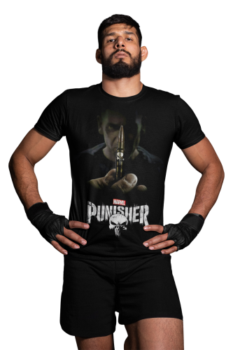 MĘSKA KOSZULKA FILMOWA PUNISHER MARVEL DLA FANA 4