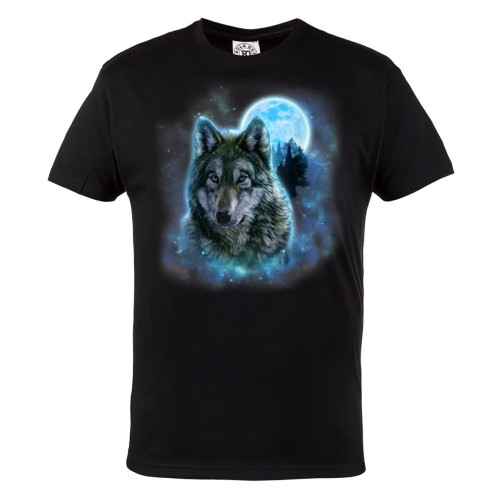 KOSZULKA MĘSKA Z WILKIEM WOLF ANIMAL DZIKIE ZWIERZĘ WILK KSIĘŻYC 1