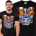 MĘSKA KOSZULKA FILMOWA FAST & FURIOUS SZYBCY I WŚCIEKLI KULTOWA SERIA