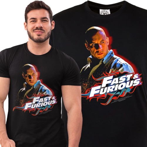 MĘSKA KOSZULKA FILMOWA FAST & FURIOUS SZYBCY I WŚCIEKLI DOMINIC TORETTO 1