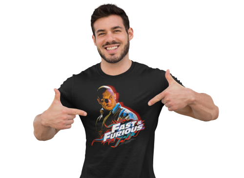MĘSKA KOSZULKA FILMOWA FAST & FURIOUS SZYBCY I WŚCIEKLI DOMINIC TORETTO 4