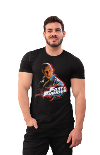 MĘSKA KOSZULKA FILMOWA FAST & FURIOUS SZYBCY I WŚCIEKLI DOMINIC TORETTO 3