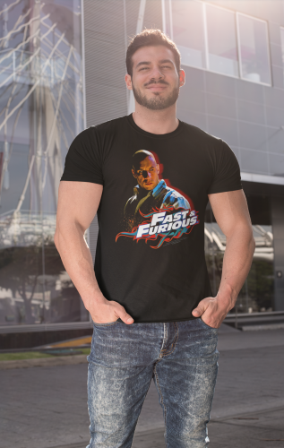 MĘSKA KOSZULKA FILMOWA FAST & FURIOUS SZYBCY I WŚCIEKLI DOMINIC TORETTO 6