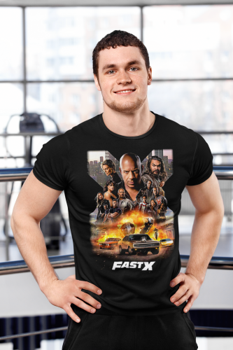 MĘSKA KOSZULKA FILMOWA SZYBCY I WŚCIEKLI FAST X KULTOWY FILM 8
