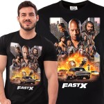 MĘSKA KOSZULKA FILMOWA SZYBCY I WŚCIEKLI FAST X KULTOWY FILM