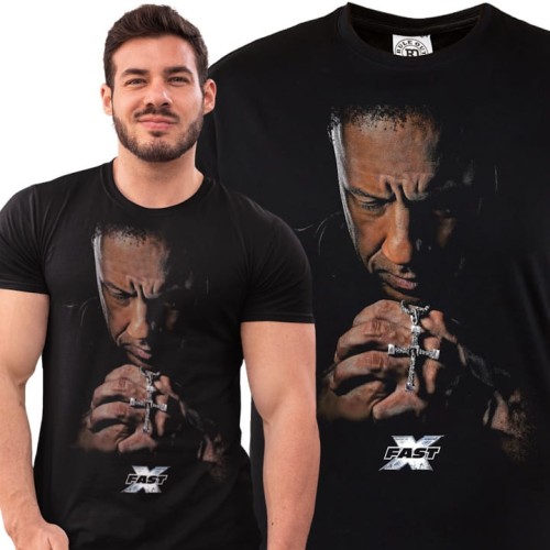 MĘSKA KOSZULKA FILMOWA SZYBCY I WŚCIEKLI FAST AND FURIOUS DOMINIC 1