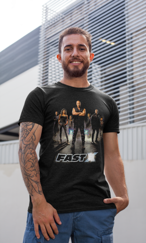 MĘSKA KOSZULKA FILMOWA SZYBCY I WŚCIEKLI FAST AND FURIOUS BOHATEROWIE 9