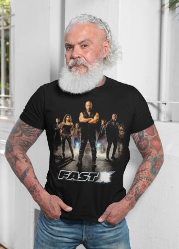 MĘSKA KOSZULKA FILMOWA SZYBCY I WŚCIEKLI FAST AND FURIOUS BOHATEROWIE 10
