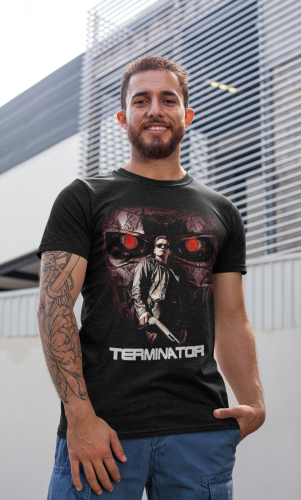 MĘSKA KOSZULKA FILMOWA TERMINATOR ARNOLD SCHWARZENEGGER 6