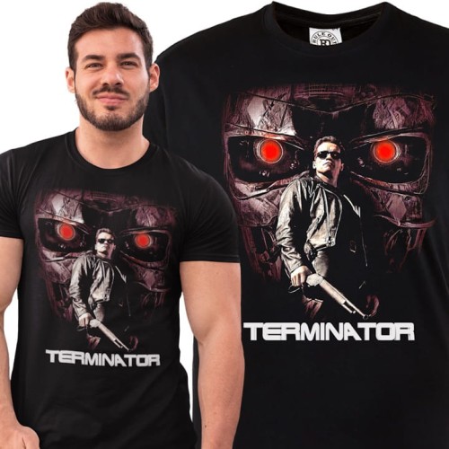 MĘSKA KOSZULKA FILMOWA TERMINATOR ARNOLD SCHWARZENEGGER 1