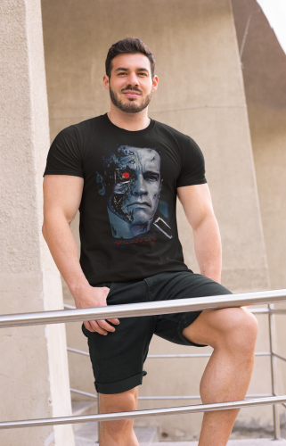 MĘSKA KOSZULKA FILMOWA TERMINATOR NIEZNISZCZALNY CYBORG 7