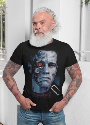MĘSKA KOSZULKA FILMOWA TERMINATOR NIEZNISZCZALNY CYBORG 10
