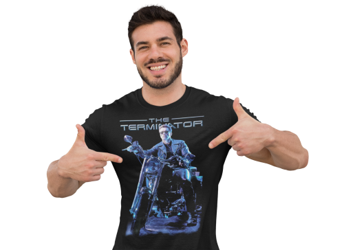 MĘSKA KOSZULKA FILMOWA TERMINATOR CYBORG ARNOLD SCHWARZENEGGER 4