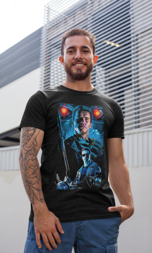 MĘSKA KOSZULKA FILMOWA TERMINATOR NIEZNISZCZALNY CYBORG T-800 6