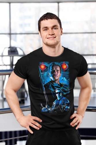 MĘSKA KOSZULKA FILMOWA TERMINATOR NIEZNISZCZALNY CYBORG T-800 8