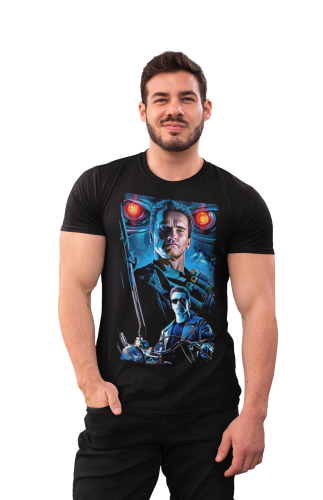 MĘSKA KOSZULKA FILMOWA TERMINATOR NIEZNISZCZALNY CYBORG T-800 3
