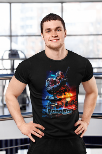 MĘSKA KOSZULKA FILMOWA ROBOCOP CYBORG SCIENCE FICTION 7