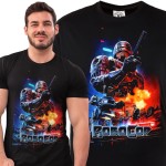 MĘSKA KOSZULKA FILMOWA ROBOCOP CYBORG SCIENCE FICTION