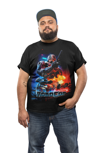 MĘSKA KOSZULKA FILMOWA ROBOCOP CYBORG SCIENCE FICTION 3