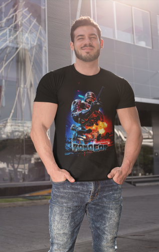 MĘSKA KOSZULKA FILMOWA ROBOCOP CYBORG SCIENCE FICTION 9