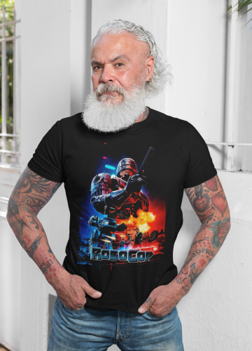 MĘSKA KOSZULKA FILMOWA ROBOCOP CYBORG SCIENCE FICTION 10