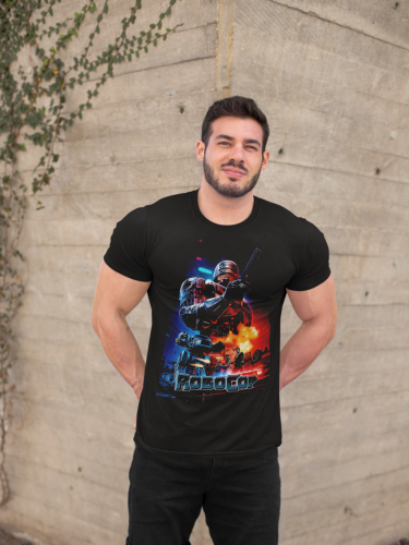 MĘSKA KOSZULKA FILMOWA ROBOCOP CYBORG SCIENCE FICTION 11