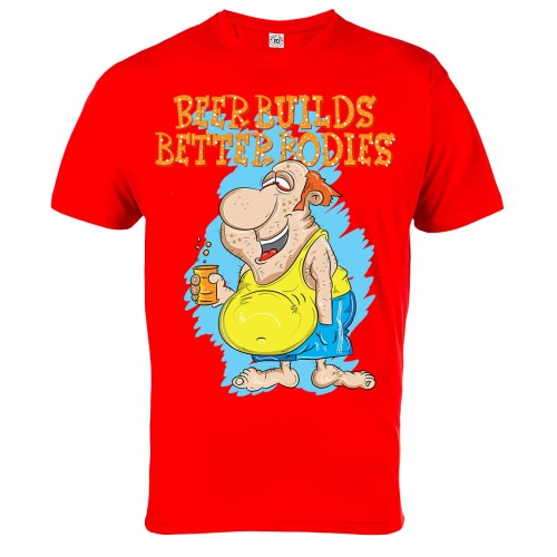 KOSZULKA ŚMIESZNE BEER BUILDS BEETER BODIES 7