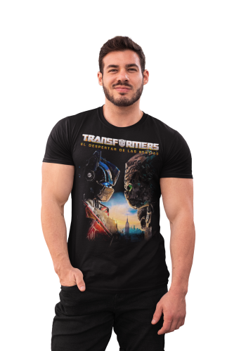 MĘSKA KOSZULKA FILMOWA TRANSFORMERS PRZEBUDZENIE BESTII AUTOBOTY 3