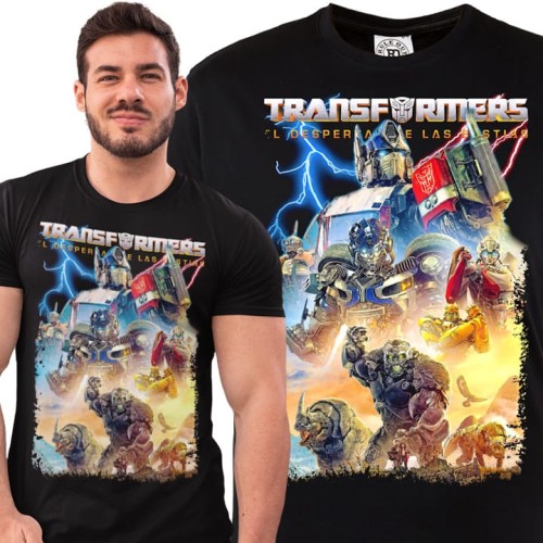 MĘSKA KOSZULKA FILMOWA TRANSFORMERS PRZEBUDZENIE BESTII WOJNA AUTOBOTÓW 1