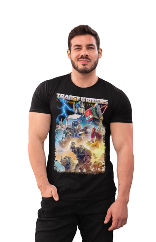 MĘSKA KOSZULKA FILMOWA TRANSFORMERS PRZEBUDZENIE BESTII WOJNA AUTOBOTÓW 3
