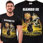 MĘSKA KOSZULKA FILMOWA RAMBO III LEGENDARNY FILM