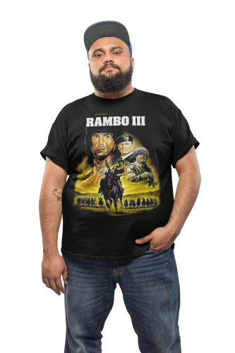 MĘSKA KOSZULKA FILMOWA RAMBO III LEGENDARNY FILM 4