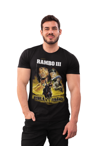 MĘSKA KOSZULKA FILMOWA RAMBO III LEGENDARNY FILM 3