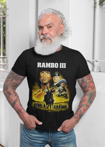 MĘSKA KOSZULKA FILMOWA RAMBO III LEGENDARNY FILM 5