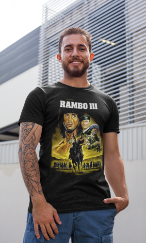MĘSKA KOSZULKA FILMOWA RAMBO III LEGENDARNY FILM 7