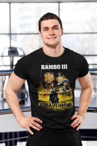 MĘSKA KOSZULKA FILMOWA RAMBO III LEGENDARNY FILM 8