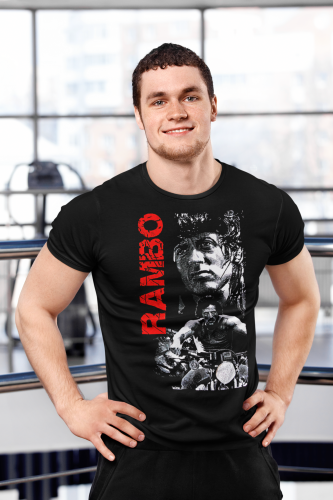 MĘSKA KOSZULKA FILMOWA JOHN RAMBO LEGENDARNY FILM 6