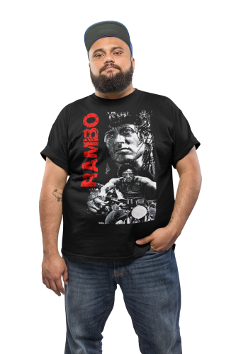 MĘSKA KOSZULKA FILMOWA JOHN RAMBO LEGENDARNY FILM 4