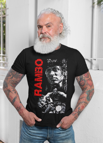 MĘSKA KOSZULKA FILMOWA JOHN RAMBO LEGENDARNY FILM 8