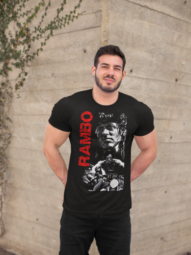 MĘSKA KOSZULKA FILMOWA JOHN RAMBO LEGENDARNY FILM 9