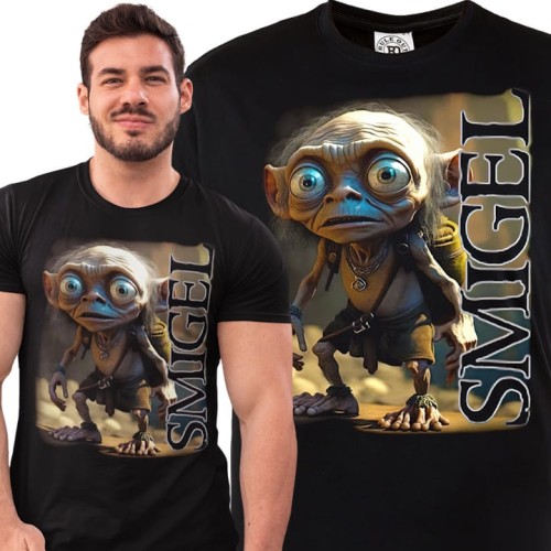 MĘSKA KOSZULKA DLA FANA KULTOWA SERIA FILM HOBBIT STWÓR GOLLUM 1