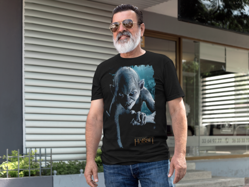 MĘSKA KOSZULKA DLA FANA KULTOWA SERIA FILM HOBBIT STWÓR GOLLUM 6